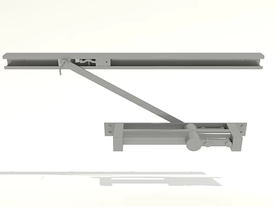 Metal Hardware Tools Bracket Support Structure With Mounting Base And Crossbar 3d model