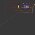 Aerial Planning of Historic Town with Rivers Green Spaces and Red Bridge Structures