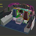Advanced Spacecraft Cockpit Interior With Control Panels And Ergonomic Astronaut Seats