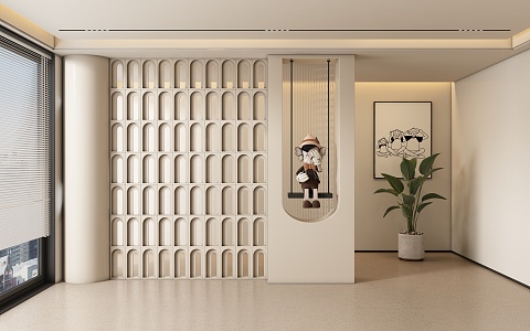 Entrance aisle partition 3d model