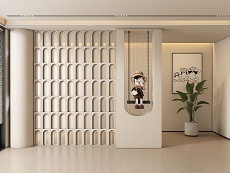 Entrance aisle partition 3d model