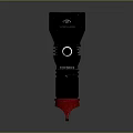 Flashlight flashlight military flashlight lighting tools tactical flashlight charging flashlight 3d model
