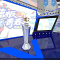 Professional Basketball Gymnasium Interior With VIP Seats Player Entrance Check in Area And Wooden Court