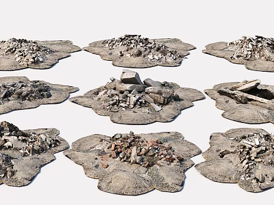 Modern Ruins 3d model Modern Ruins 3d model