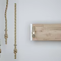 Wooden Rope Swing Play Equipment with Secure Knots and Durable Seat