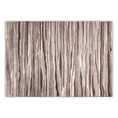 Square Rug With Natural Wood Grain Texture And Modern Striped Design For Home Decor 3d model