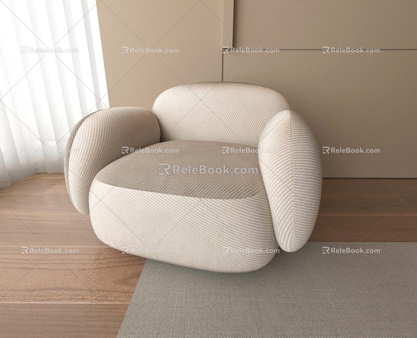 Chair Seat Sofa Single Sofa Casual Sofa 3d model