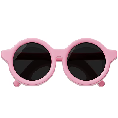 Modern Sunglasses Pink Sunglasses Cartoon Sunglasses Cartoon Pink Sunglasses Cartoon Jewelry 3d model