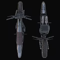 Dark Colored Vintage Motorcycle With Black Seat And Thick Off Road Tires Metallic Body Design