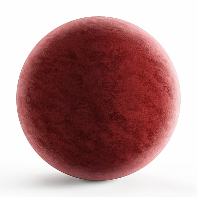 Textured Spherical Red Component With Smooth Surface And Vibrant Color 3d model