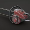 High Quality Chainsaw Hardware Tool With Sharp Metal Chain And Red Engine