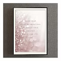 Inspirational Mermaid Themed Decorative Poster With Pink Glitter Background And Sparkle Design