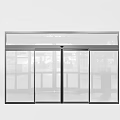 Modern Glass Double Doors With Sleek Metal Frame For Interior Home Design
