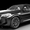 Black BMW Sporty SUV With Aerodynamic Bodykit LED Headlights And Alloy Wheels