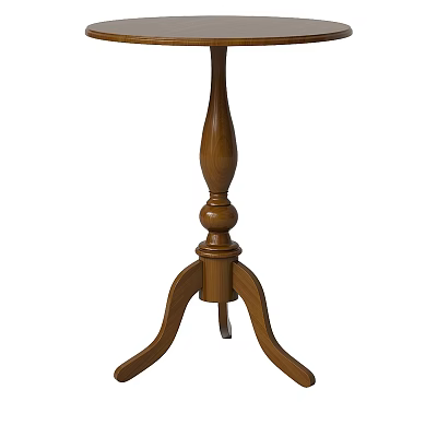 Wooden Coffee Table With Classic Curved Tripod Legs And Traditional Design 3d model