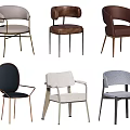 Modern Armchairs With Various Designs Different Styles And Multiple Color Options 3d model