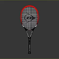 Red And Black Tennis Racket With Logo Design For Daily Sports Use