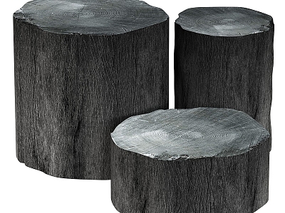 Nordic Coffee Table Wood Coffee Table 3d model