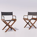 Simple Modern Leisure Chairs With Wooden Frame Black Fabric Seat And Crossed Legs