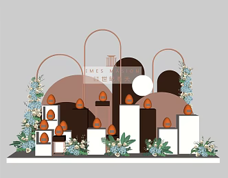 Modern Meichen Window Display Area 3d model