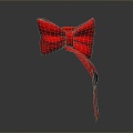 Bow tie decorations bow tie green bow tie jewelry female supplies realistic 3d model