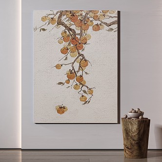 Quiet Plant Painting Decorative Painting 3d model