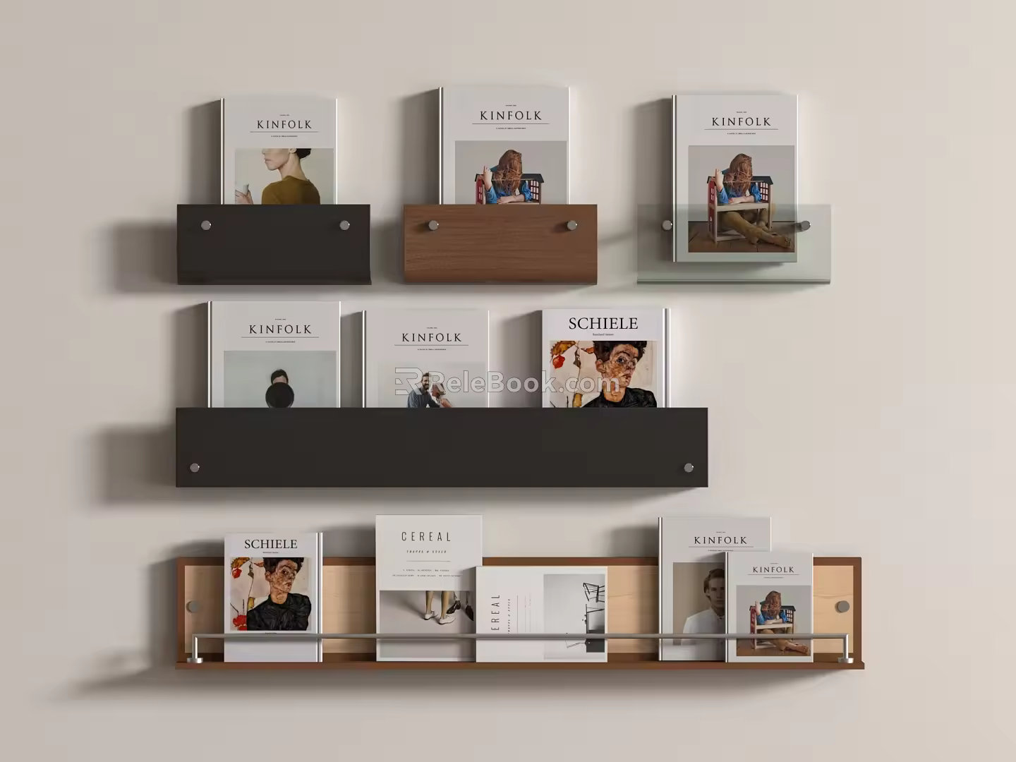Modern FANNY Bookshelf 3d model