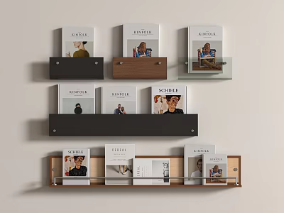 Modern FANNY Bookshelf 3d model