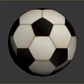 Traditional Black and White Soccer Ball Sports Equipment with Classic Hexagonal Panel Design