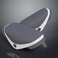 Sleek Modern Public Chairs With Grey Seats White Frames And Stylish Design