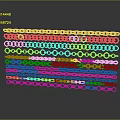 Modern chain all kinds of chain bracelet rigid chain 3d model