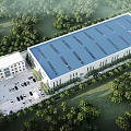 Modern Factory Building Factory Building 3d model