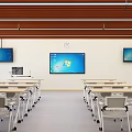 Modern Classroom Training Classroom 3d model