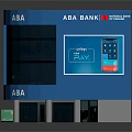 ABA Bank Commercial Complex With Blue Exterior Modern Architecture And Prominent Signage