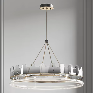 Light Luxury Chandelier 3d model