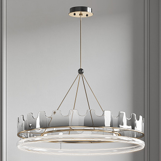 Light Luxury Chandelier 3d model