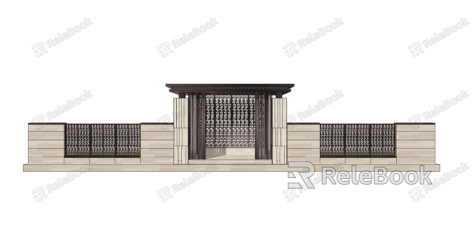 Modern Gate Pavilion model