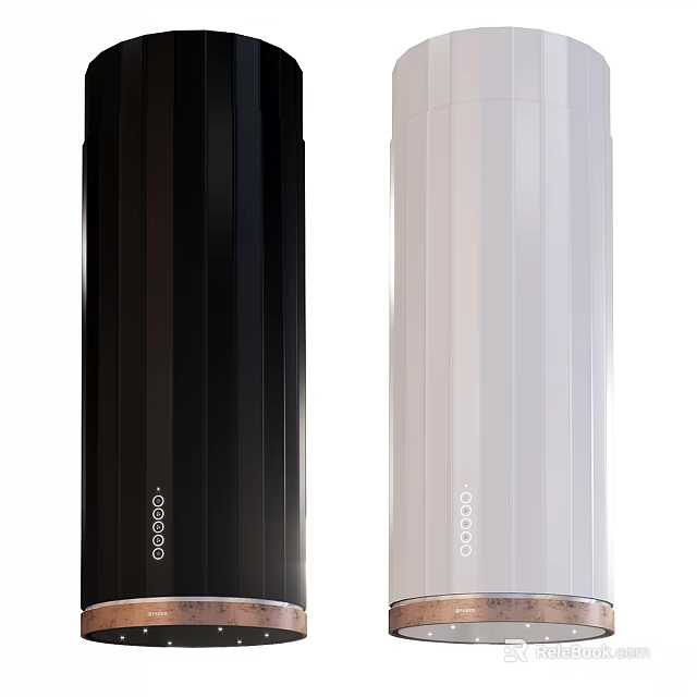 GOODCOOK Black and White Cylindrical Kitchen Tools with Sleek Modern Design 3d model