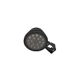 Black Modern LED Wall Light With Sleek Circular Design And Bright Illumination 3d model