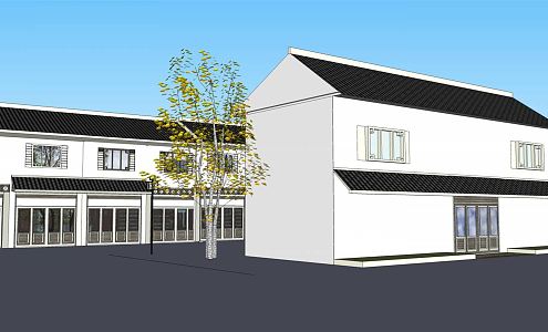 New Chinese style house Jiangnan residence 3d model