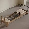 Professional Wooden Pilates Reformer Fitness Equipment with Metal Bar Spring Wires and Exercise Mat