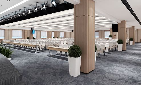 Modern Conference Hall Report Hall 3d model