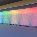 Multicolor Decorative Lights Projecting Dynamic Wave Patterns On Indoor Wall With Stunning Effects 3d model