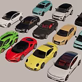 Colorful Toy Car Models Collection Featuring Sports Cars SUVs and Sedans