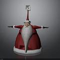 Festive Santa Claus Figurine With Red Robe White Beard Red Hat And Outstretched Arms