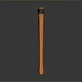 Industrial Pickaxe Equipment With Orange Handle And Metal Head For Heavy Duty Use