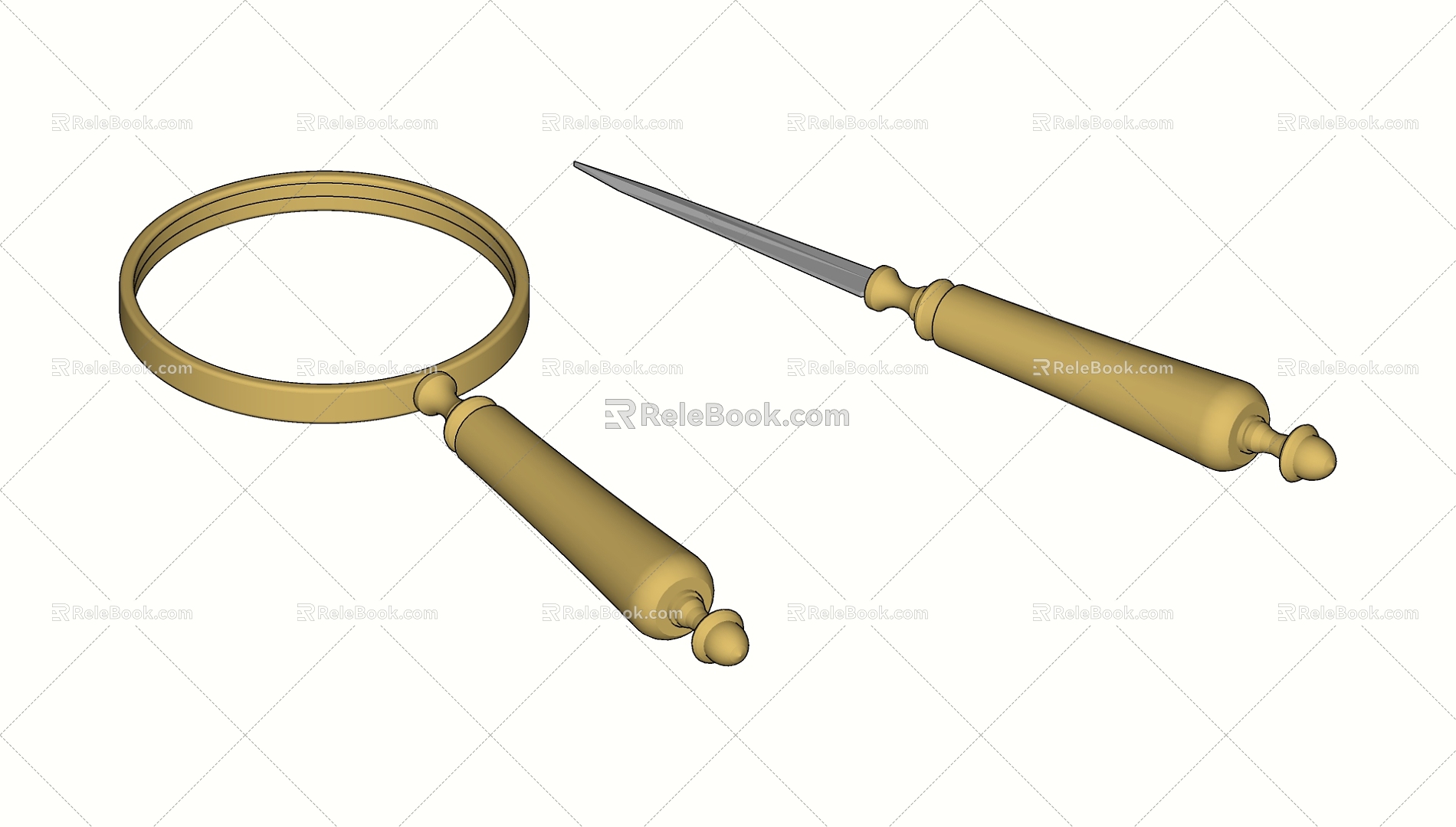 Magnifying glass 3d model