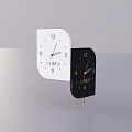 Modern White And Black Irregular Shape Clocks With I LIKE U Text And Hands