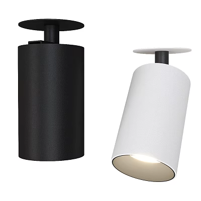 Modern Black and White Downlights Spotlights with Sleek Design for Indoor Home Lighting 3d model