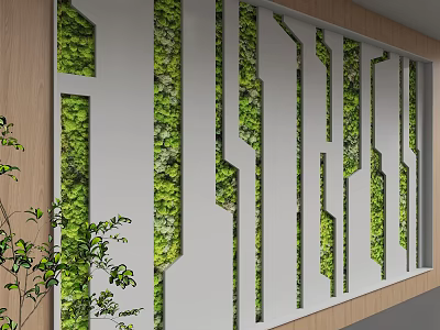 Modern background wall 3d model